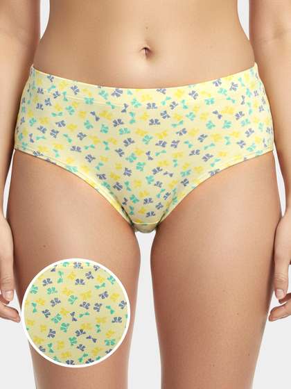 Susie Alabaster Gleam Printed Full Coverage Hipster Panty