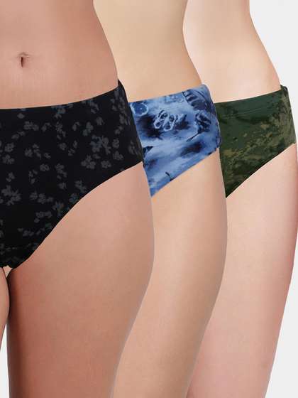 Susie Multicolor Printed Full Coverage Hipster Panty Combo A