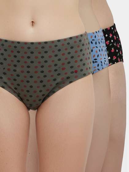 Susie Full Coverage Printed Hipster Panty Combo F