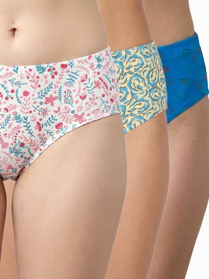 Susie Printed Full Coverage Hipster Panty Combo I