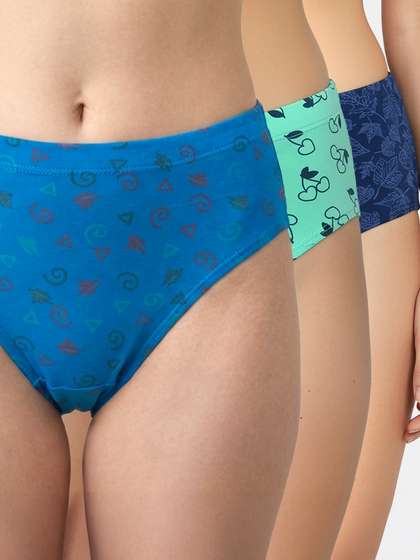 Susie Printed Full Coverage Hipster Panty Combo L
