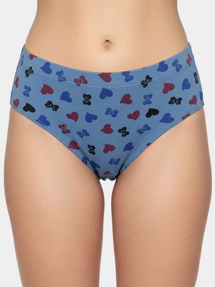 Susie Heritage Blue Printed Full Coverage Hipster Panty