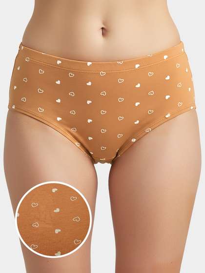 Susie Honey Skin Printed Full Coverage Hipster Panty
