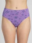 Susie Purple Snowflake Printed Hipster Panty