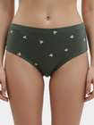 Susie Sea Spray Green Printed Full Coverage Hipster Panty