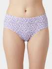 Susie White Purple Printed Hipster Panty