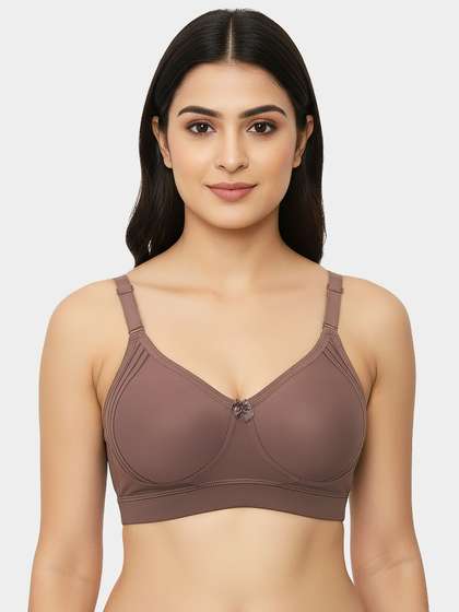 Susie Purple Dove Side Encircle Laminated Cup High Support Bra
