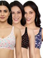 Susie Multicolor Printed High Support Everyday Non Padded Bra Combo H