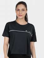 Shyaway Washed Black Drop Shoulder Cropped T-Shirt