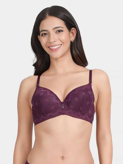 Susie Violet Full Lace Sexy Padded Push Up Bra