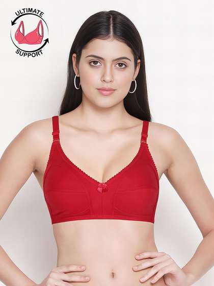 Susie Fiery Red Wirefree Full Coverage No Sag M Frame Bra