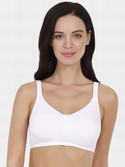 Amante White Elegant Concealer Non Padded and Non Wired Bra