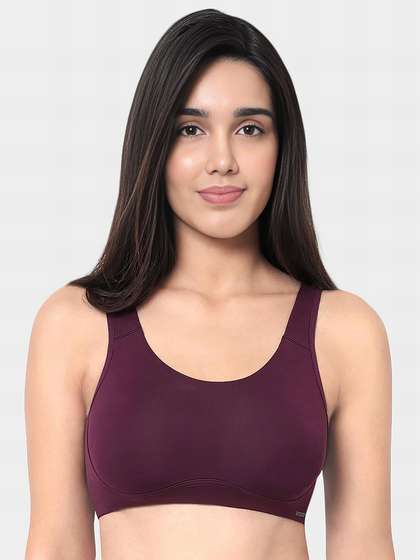  Amante Pickled Beet All Day Solid Non Padded Non Wired Bra