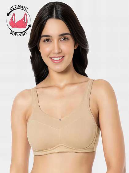 Amante Sandalwood Smooth Back Non Padded Non Wired Support Bra