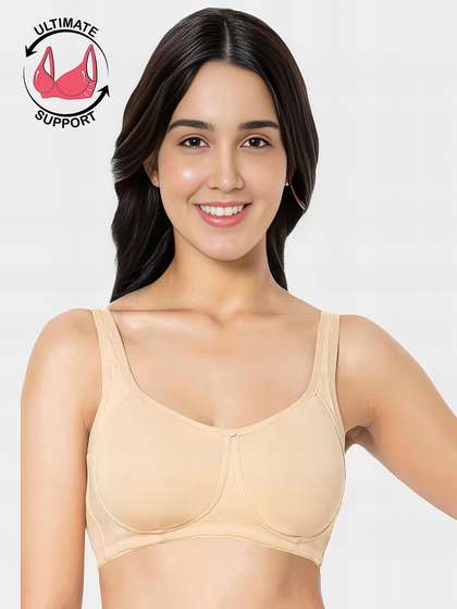 Amante Hazelnut Super Support Solid Non Padded Non Wired Bra