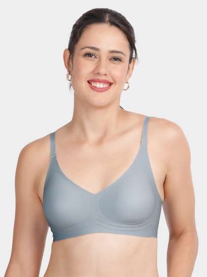 Shyaway Light Grey Side Support Padded Seamless Bra