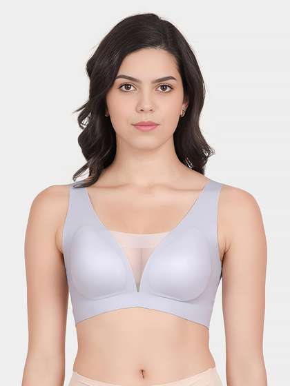 Shyle Lavender Padded Everyday Slip On Seamless Bra