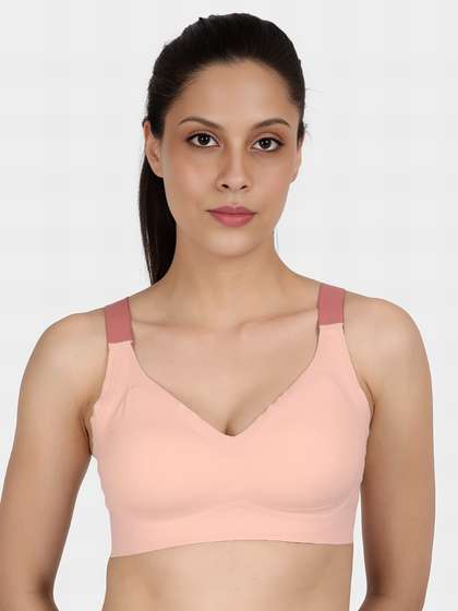 Shyle Skin Pink Padded Inner Support Layer Seamless Bra