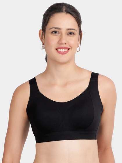 Shyle Black Beauty Side Support Wirefree Padded Seamless Bra