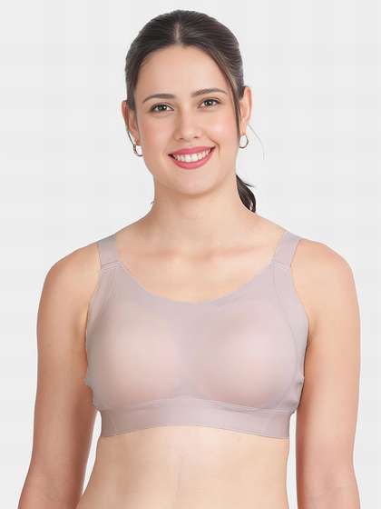 Shyle Pink Skin Side Support Wirefree Padded Seamless Bra
