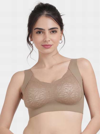 Shyle Cinnamon Swirl Side And Underband Support Padded Bra