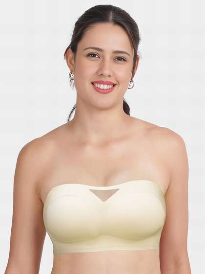 Shyle Wave White Balconette Padded Slip On Seamless Bra