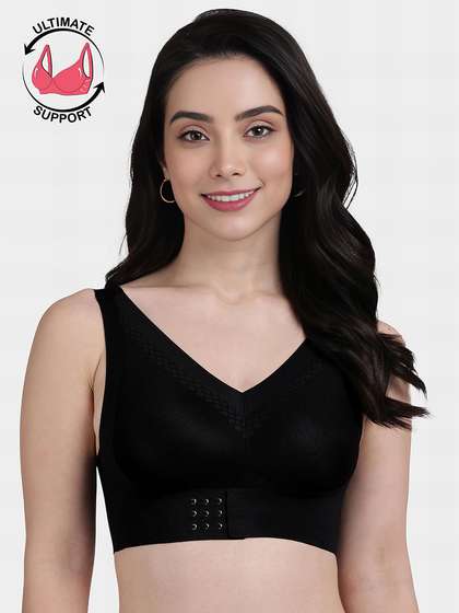 Shyle Black Beauty Front Hook For Lift Seamless Bra