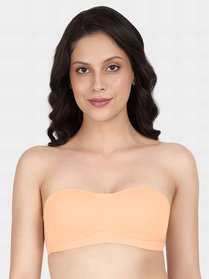 Shyle Autumn Blonde Balconette Subtle Support Padded Seamless Bra