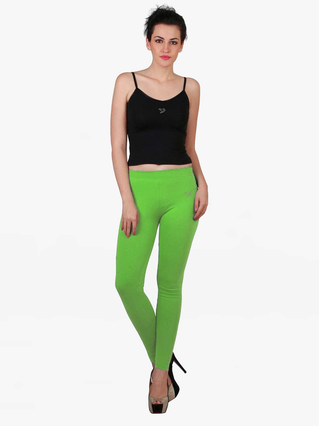 3/4 Length Twin Birds Legging Chlorophyll Online Shopping At