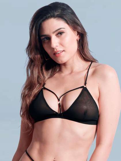 Susie Black Strappy Bralette Bra
