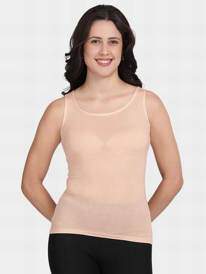 Shyle Skin Narrow Shoulder Scoop Neck Camisole