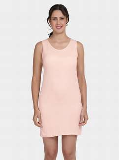 Shyle Skin Round Neck Built In Cami Bra Chemise