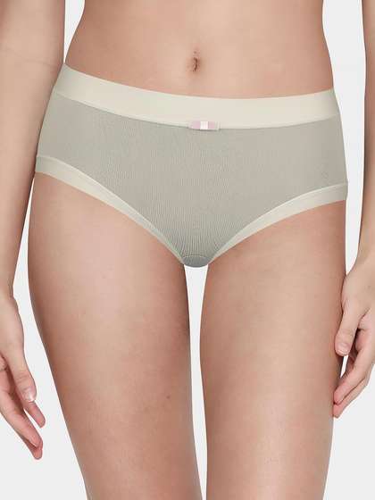 Shyle Light Olive Soft Feel Full Coverage Hipster Panty