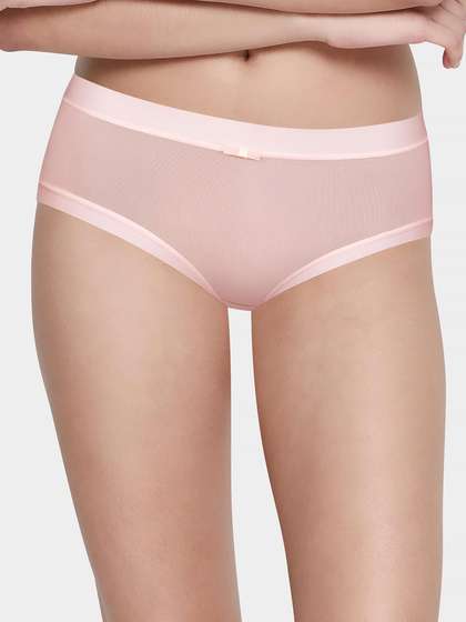 Shyle Light Pink Soft Feel Full Coverage Hipster Panty