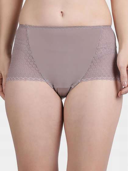 Shyle Smokey Rose Floral Pattern Lace Panty