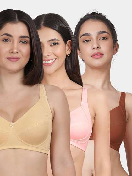 Susie Multicolor Non Padded Everyday Side Support Bra Combo B