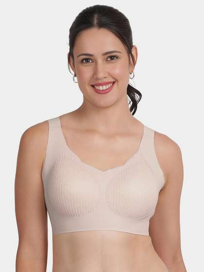 Shyle Pink Skin Side And Underband Support Padded Bra