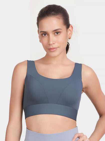 Shyle Oceanview Blue Classic Back Sports Bra