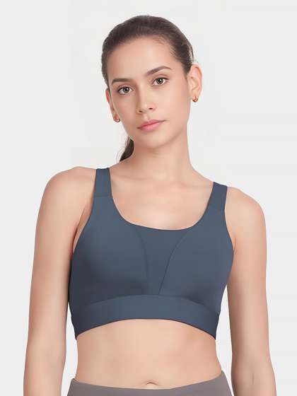 Shyle Big Dipper Blue Medium Impact Padded Sports Bra