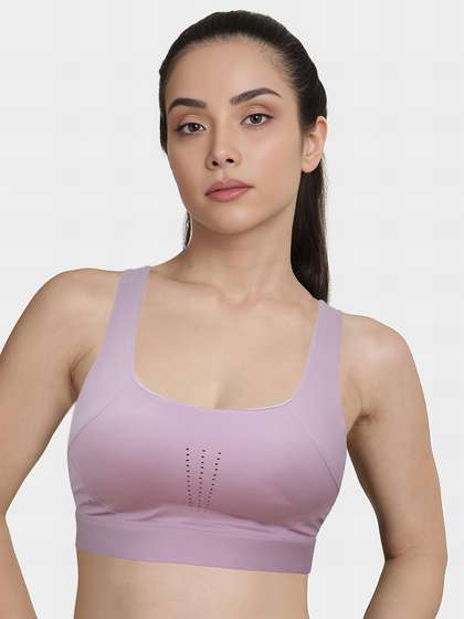 Shyaway Pastel Lavender Built In Cup Sports Bra