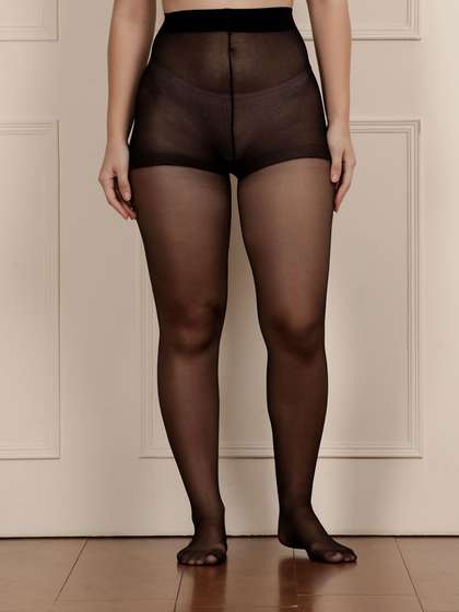 Shyle Black Beauty Full Length High Waisted Stockings