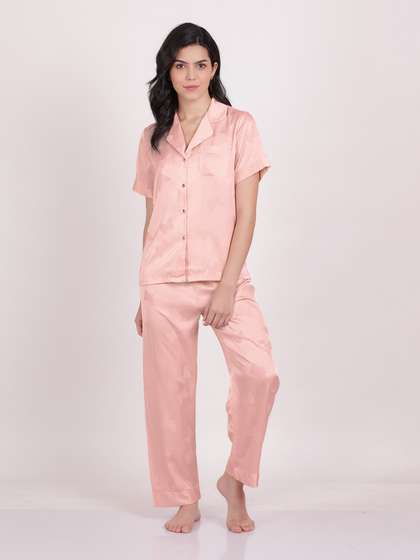 Shyle Mary Rose Butterfly Printed Satin Pyjama Set