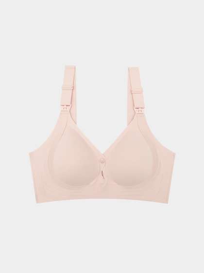 Shyle Peach Dust Cutwork Seamless Nursing Bra