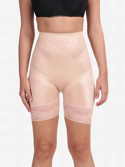 Shyle Skin High Waist Tummy Tucker Lace Shorts Shapewear