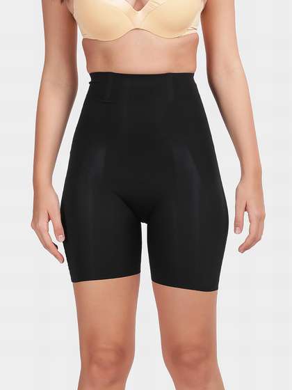 Shyle Black Beauty High Waist Thigh Shorts Shapewear