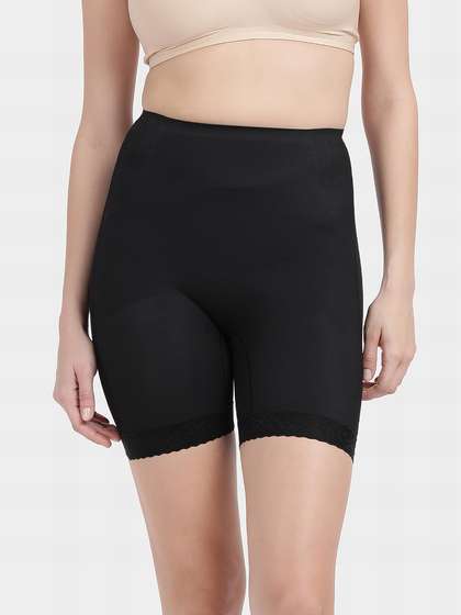 Shyle Black Beauty High Waist Tummy And Thigh Shapewear