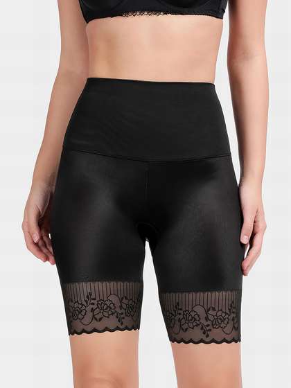 Shyle Black Beauty Lace Detailing Tummy Shapewear