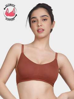 Susie Rustic Brown Bottom Encircled Moulded Everyday Bra