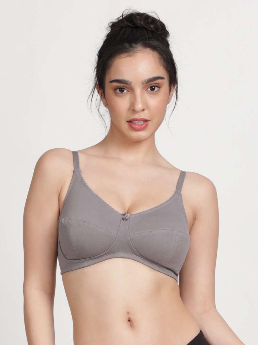 Susie Storm Front Grey Non Padded Seamed Cup Everyday Bra