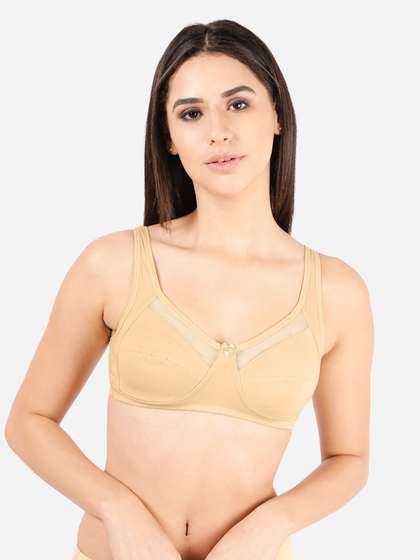 Susie Buff Skin Mesh Neckline Non Padded Everyday Bra